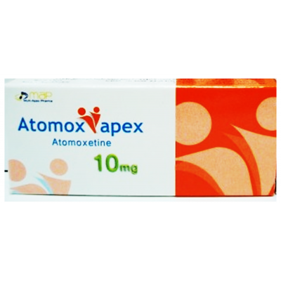 Atomox apex 10 mg ( Atomoxetine ) 30 capsules